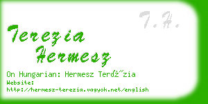 terezia hermesz business card